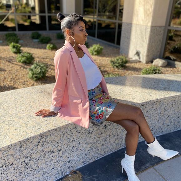 Silver Flower Skirt - Picture 3 of 5